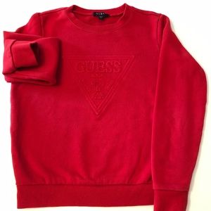 GUESS SWEATSHIRT SIZE XS RED